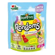 ROWNTREES RANDOMS EGG VENTURE SPRING POUCH