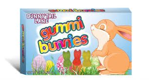 TASTE OF NATURE BUNNY TAIL LANE GUMMI BUNNIES EASTER THEATRE BOX