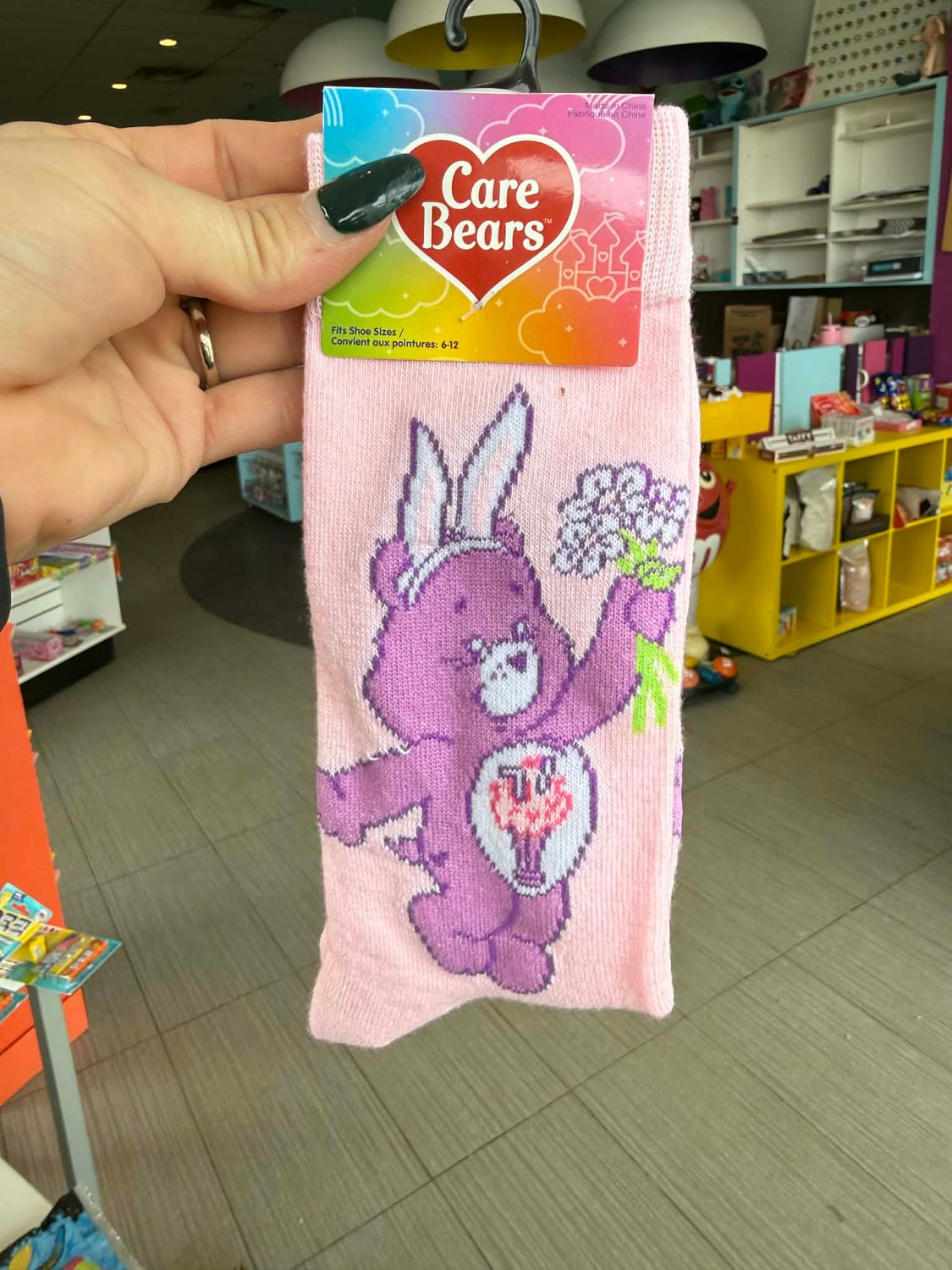 CARE BEAR EASTER SOCKS