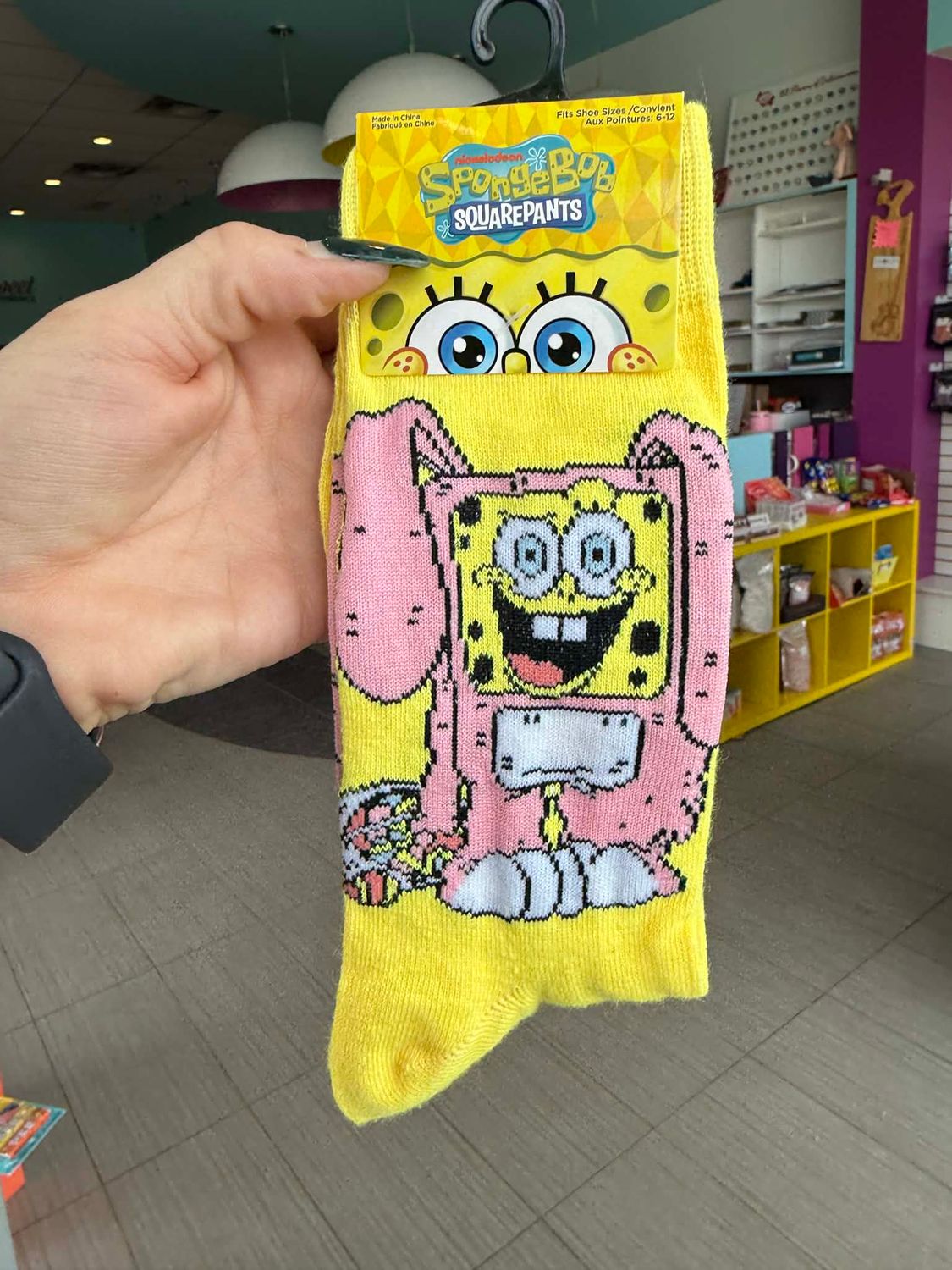 SPONGEBOB EASTER SOCKS