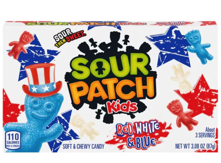 SOUR PATCH KIDS RED WHITE &amp; BLUE THEATRE BOX
