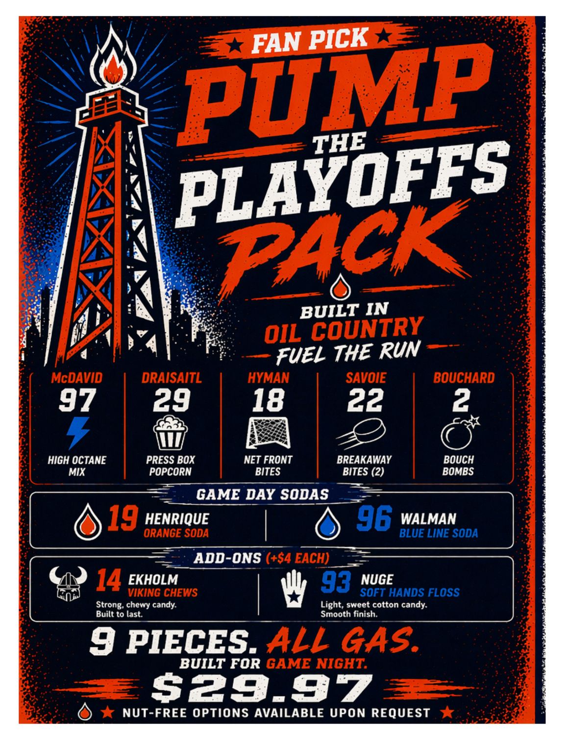 PUMP THE PLAYOFFS SNACK PACK