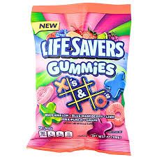 LIFE SAVERS GUMMIES X'S AND O'S 7 OZ BAG