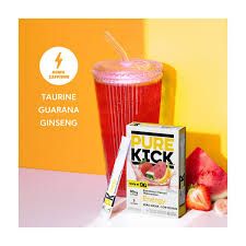 PURE KICK ENERGY STRAWBERRY BANANA WATERMELON FLAVOR SINGLES TO GO