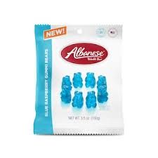 ALBANESE BLUE RASPBERRY GUMMI BEARS