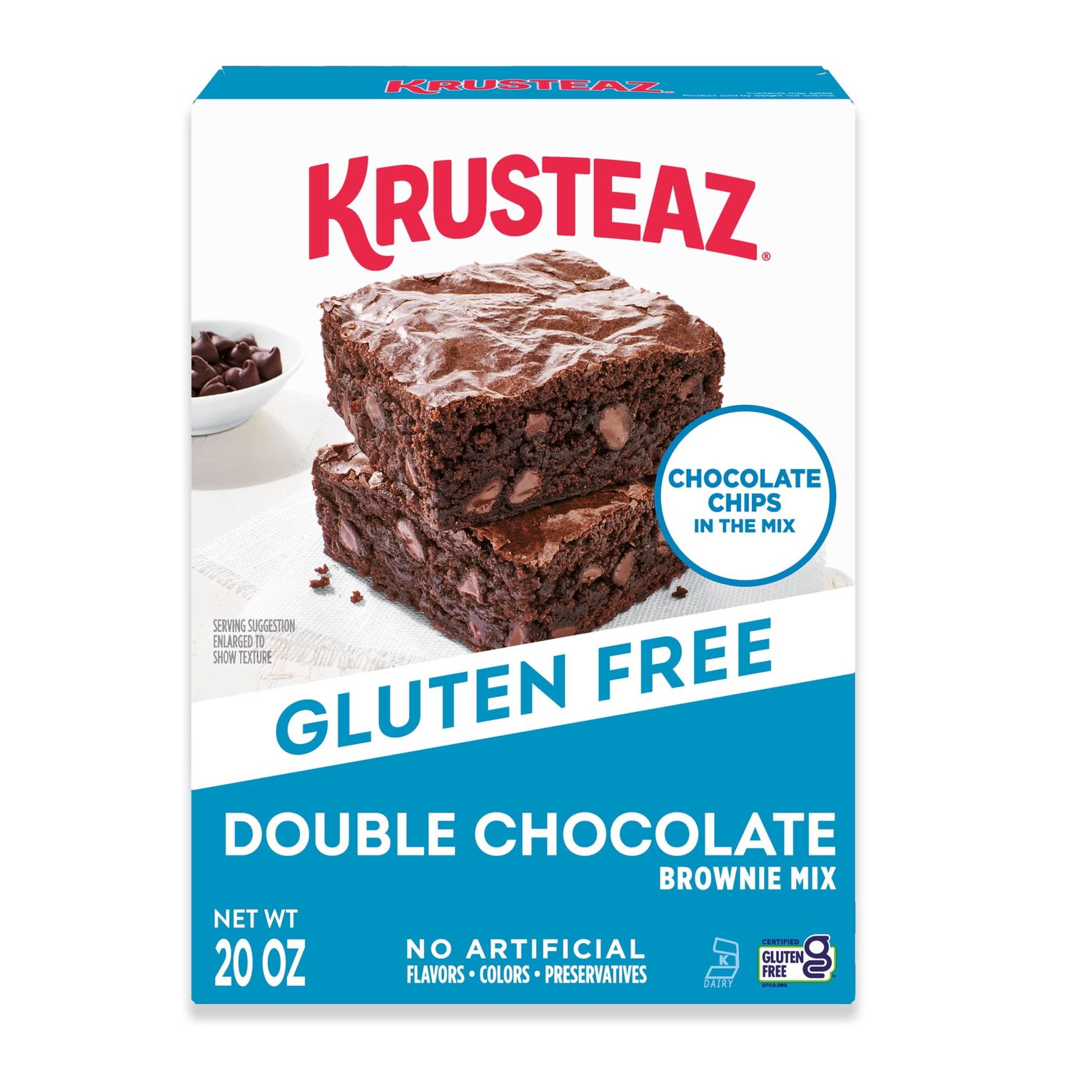 KRUSTEAZ GLUTEN FREE DOUBLE CHOCOLATE BROWNIE
