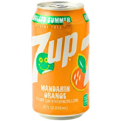MANDARIN ORANGE 7UP CAN