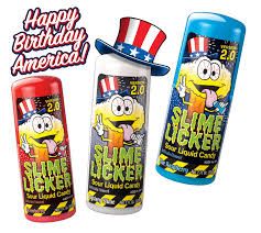 TOXIC WESTE SLIME LICKER 2.0 LIMITED EDITION 4TH OF JULY STRAWBERRY ,BLUE RASPBERRY AND MYSTERY SLIME LICKER