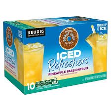 THE DONUT SHOP ICED REFRESHER PINEAPPLE PASSIONFRUIT K CUPS