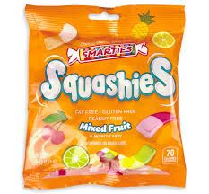 SWIZZELS DRUMSTICK SQUASHIES MIXED FRUIT PEG BAG BRITISH