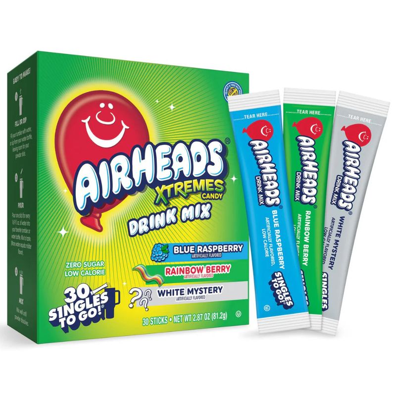 AIRHEADS XTREMES CANDY DRINK MIX 30 PACK