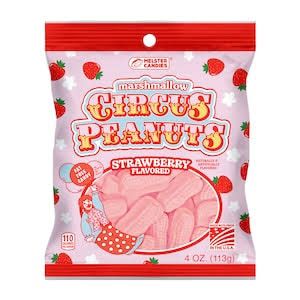 MELSTER CANDIES CIRCUS PEANUTS STRAWBERRY