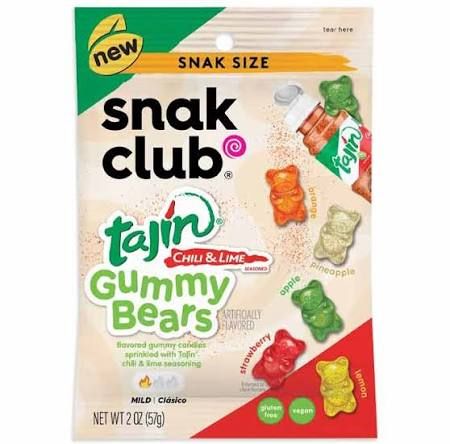 SNAK CLUB TAJIN GUMMY BEARS CHILE LIME