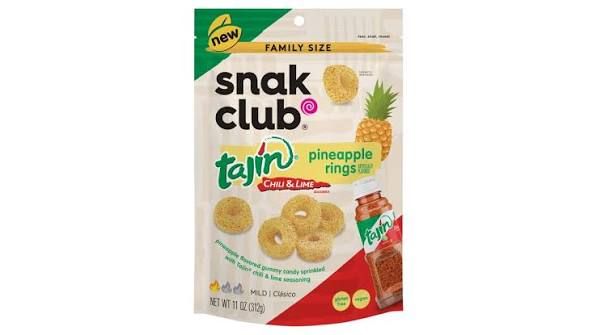SNAK CLUB TAJIN PINEAPPLE RINGS CHILE LIME