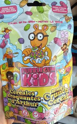 BUBBLEGUM KIDS SUGAR FREE ARTHURS CRUNCH CEREAL