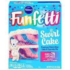 PILLSBURY FUNFETTI SWIRL CAKE MIX