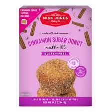 MISS JONES GLUTEN FREE CINNAMON SUGAR DONUT MUFFIN KIT