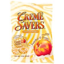 CREME SAVERS PEACHES AND CREME PEG BAG