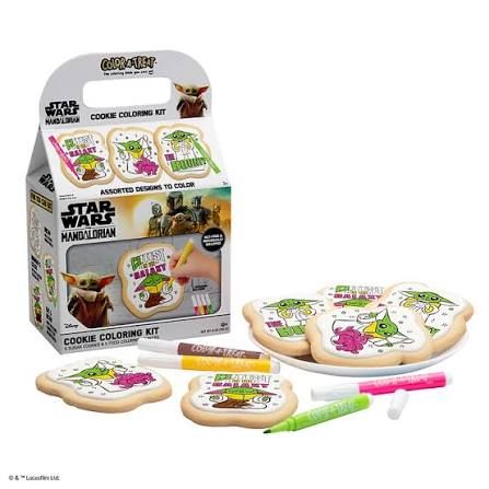 STAR WARS MANDALORIAN COOKIE COLORING KIT