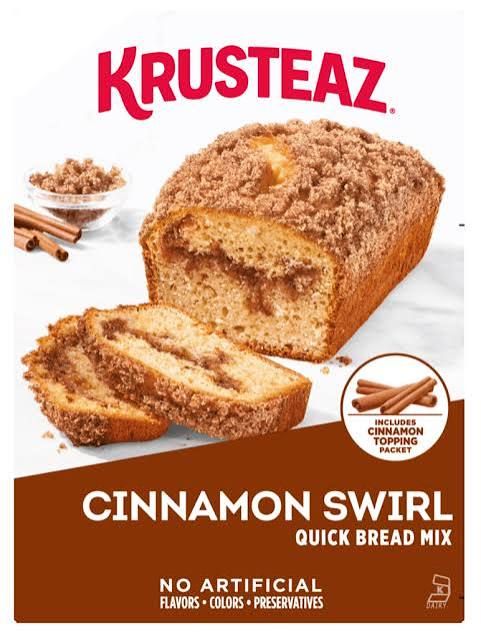KRUSTEAZ CINNAMON SWIRL QUICK BREAD MIX