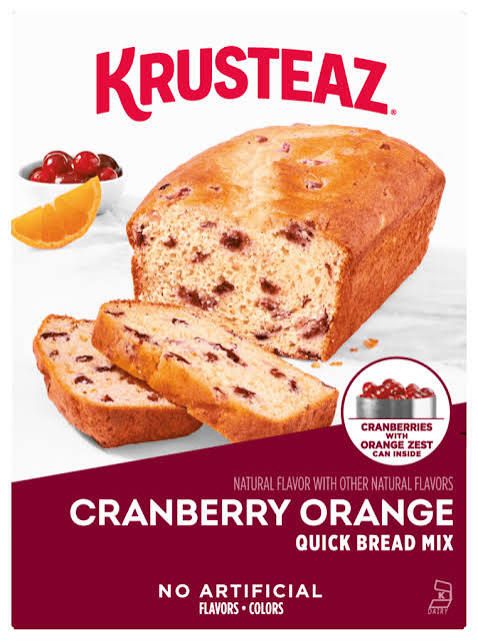 KRUSTEAZ CRANBERRY ORANGE QUICK BREAD MIX
