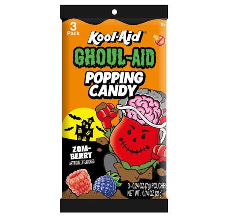 KOOL AID GHOUL AID POPPING CANDY ZOM BERRY