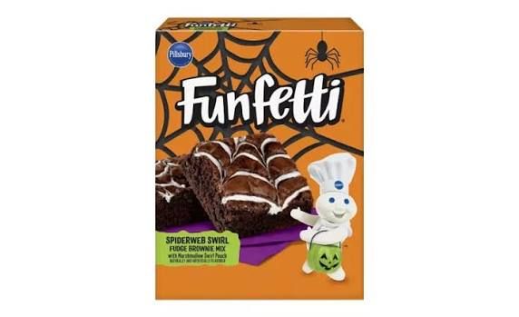 FUNFETTI HALLOWEEN SPIDERWEB SWIRL BROWNIE MIX
