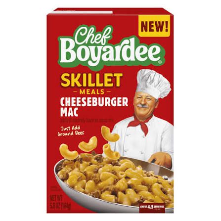 CHEF BOYARDEE SKILLET MEALS CHEESEBURGER MAC