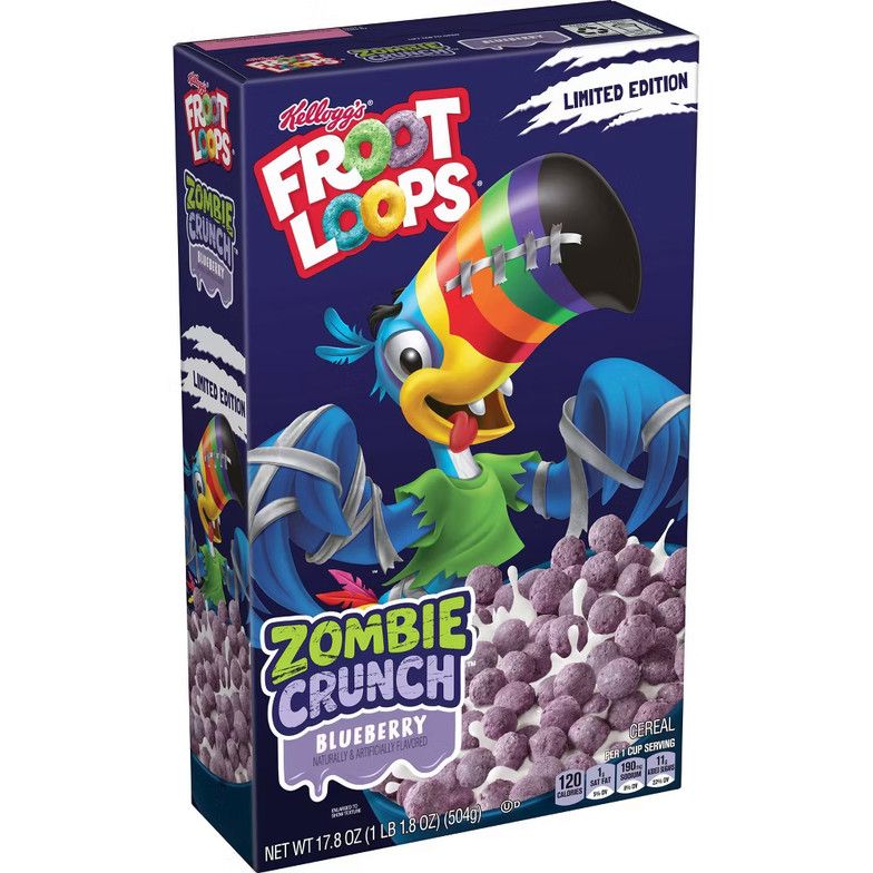 Froot Loops Zombie Bites Halloween Breakfast Cereal - 17.8oz