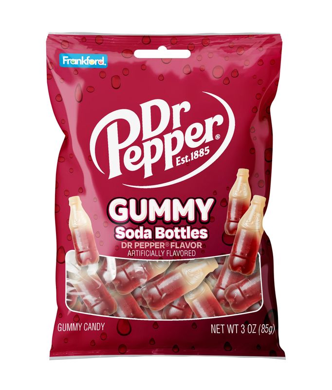 DR PEPPER GUMMY SODA BOTTLES PEG BAG