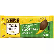 NESTLE TOLL HOUSE MILK CHOCOLATEY FLAVORED FOOTBALLS