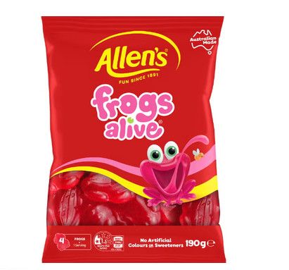Allens Red Frogs Alive 190g  (Australia)