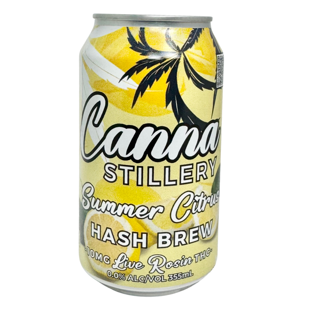 Canna Stillery Hash Brew - Summer Citrus 10mg Rosin D9 THC (12oz)