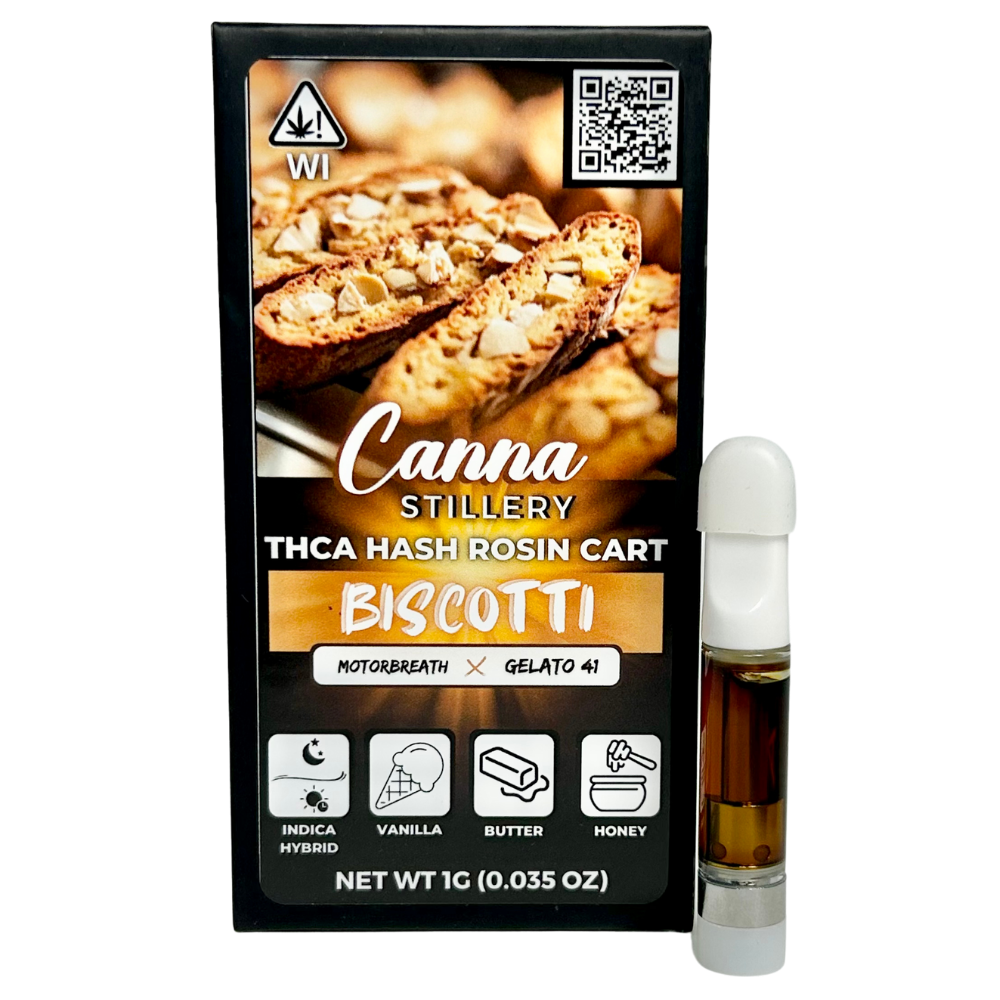 Canna Stillery THCA Live Rosin Cart 1g Biscotti