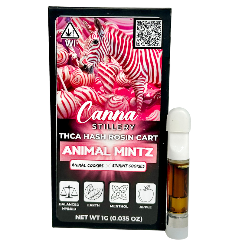 Canna Stillery THCA Live Rosin Cart 1g Animal Mintz
