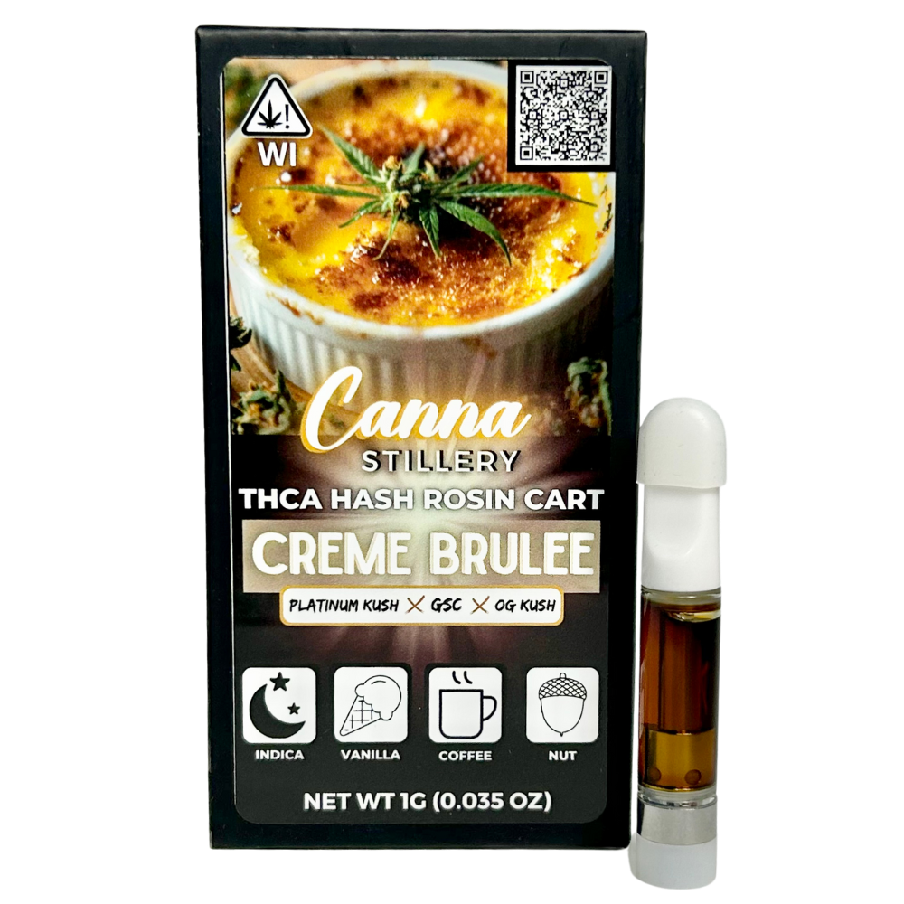 Canna Stillery THCA Live Rosin Cart 1g Creme Brulee