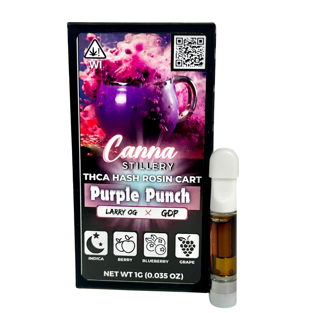 Canna Stillery THCA Live Rosin Cart 1g Purple Punch