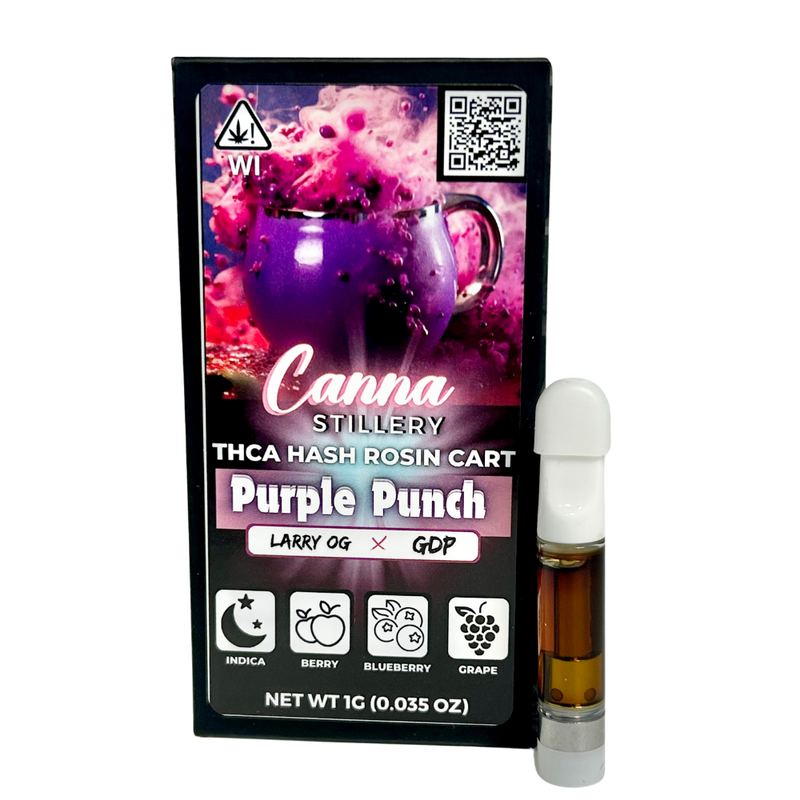 Canna Stillery THCA Live Rosin Cart 1g Purple Punch