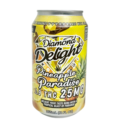 Diamond Delight Soda - Pineapple Paradise 25mg D9 (12oz)