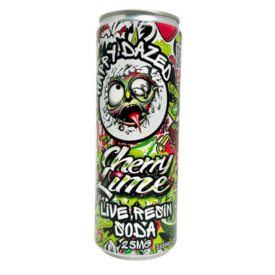 Happy Dazed Live Resin Soda - Cherry Lime 25mg D9 THC (12oz)