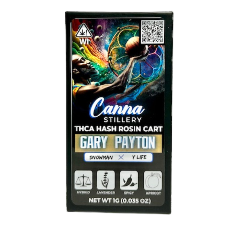 Canna Stillery THCA Live Rosin Cart 1g Gary Payton
