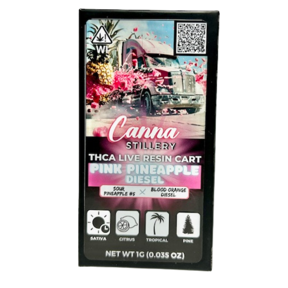 Canna Stillery THCA Live Resin Cart 1g Pink Pineapple Diesel