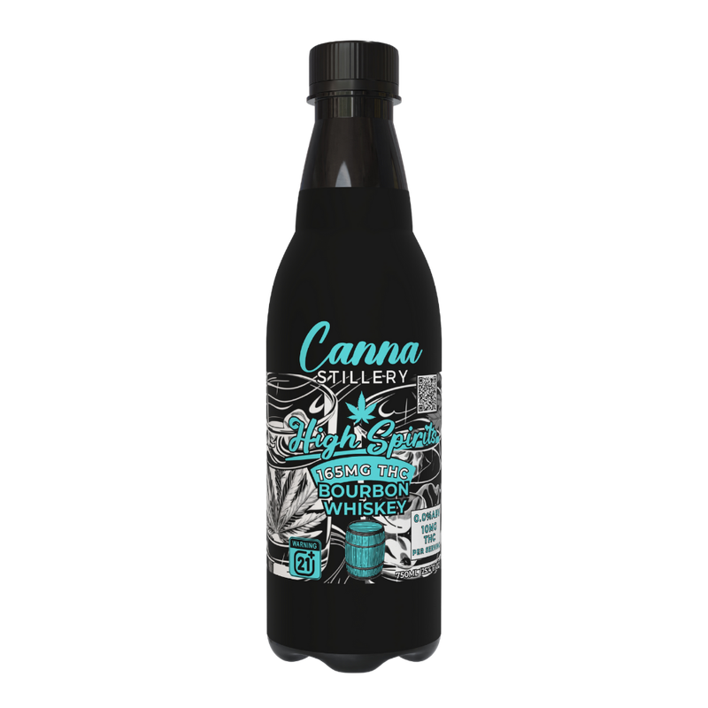 Canna Stillery High Spirits Bourbon 33mg Rosin D9 THC (150mL)