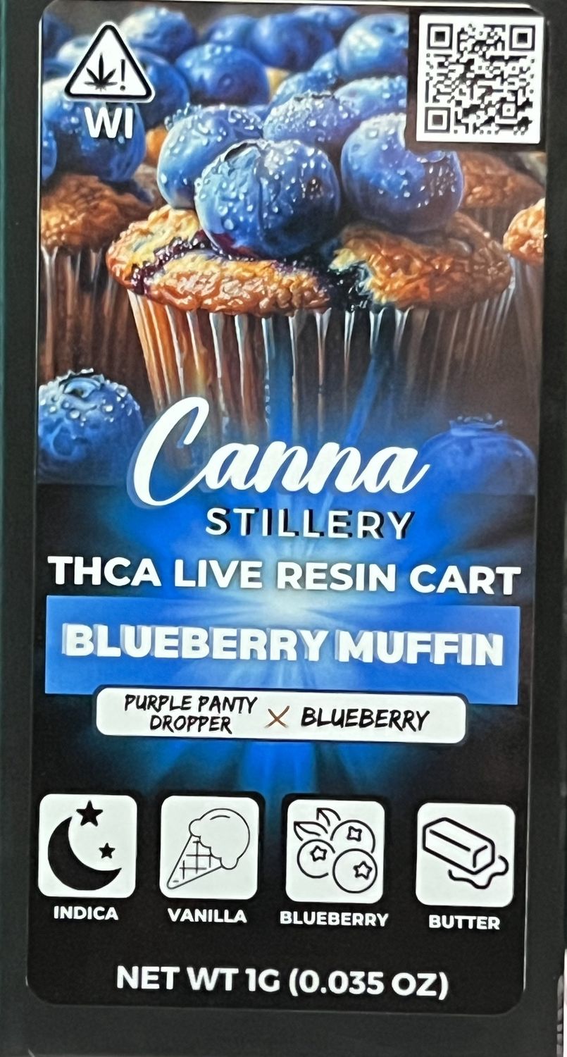 Canna Stillery THCA Live Resin Cart 1g Blueberry Muffin