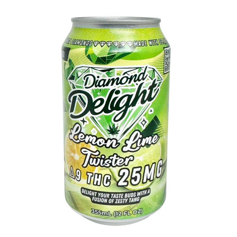 Diamond Delight Soda - Lemon Lime Twist 25mg D9 (12oz)