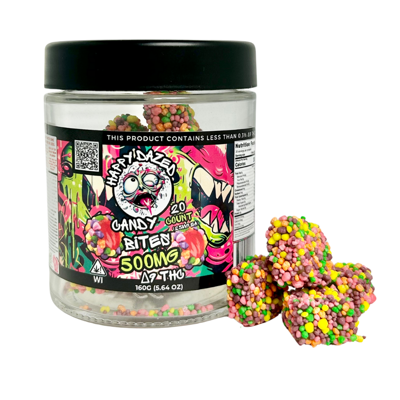 Happy Dazed Nerd Clusters - D9 THC 25mg (20 Count)