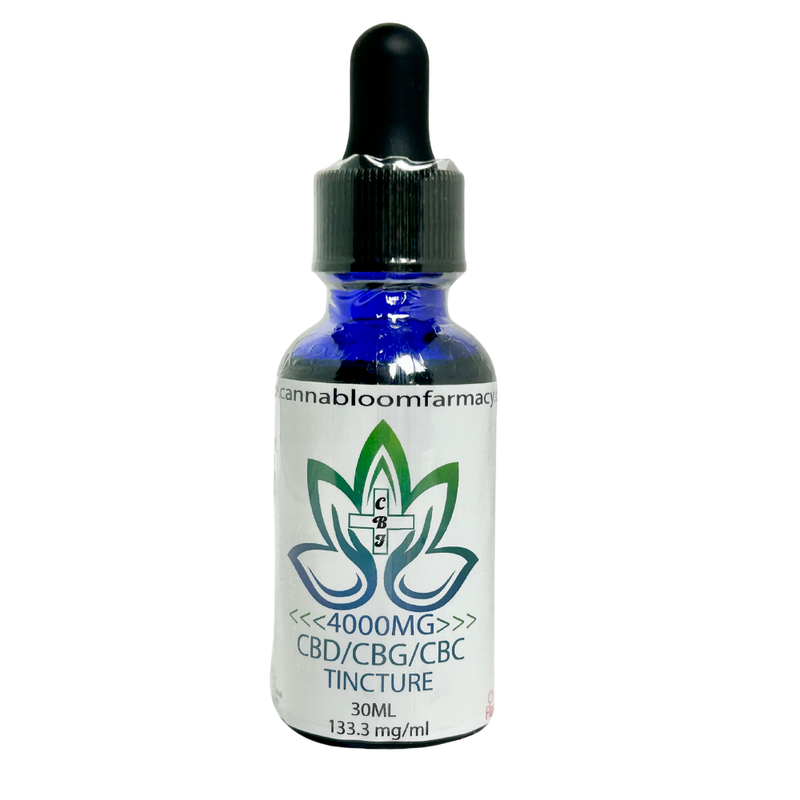 Canna Bloom Farmacy Tincture - 4000mg CBD CBG CBC (Mint)