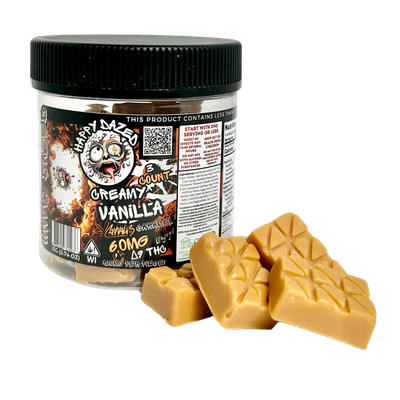 Happy Dazed Caramels - Vanilla D9 THC 20mg (25 Count)