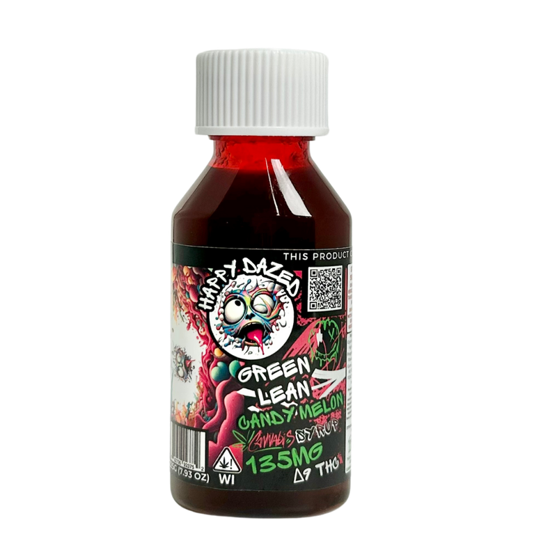 Happy Dazed Green Lean - Candy Melon 135mg D9 THC (2oz)