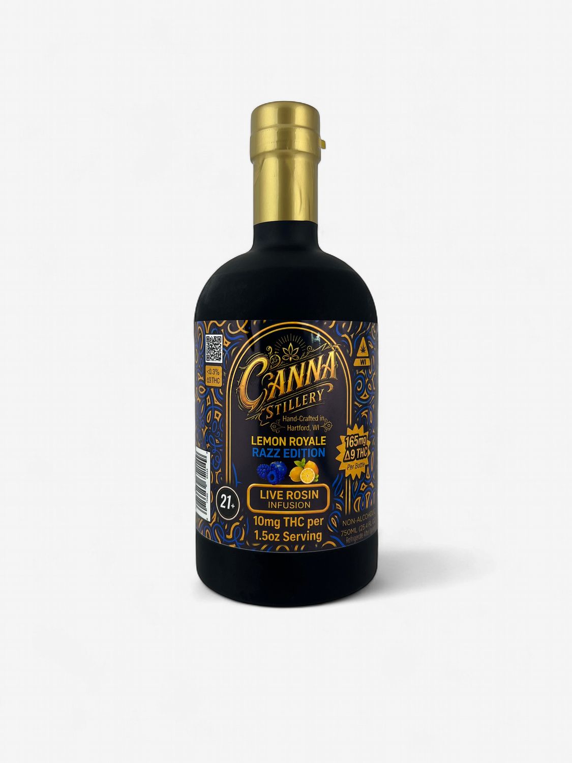 Canna Stillery Lemon Royale Razz Edition 165mg Rosin D9 THC (750mL)